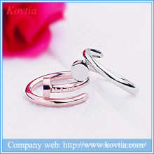 Metal split ring design ouvert ongles anneaux bijoux mode modèle anneau yiwu